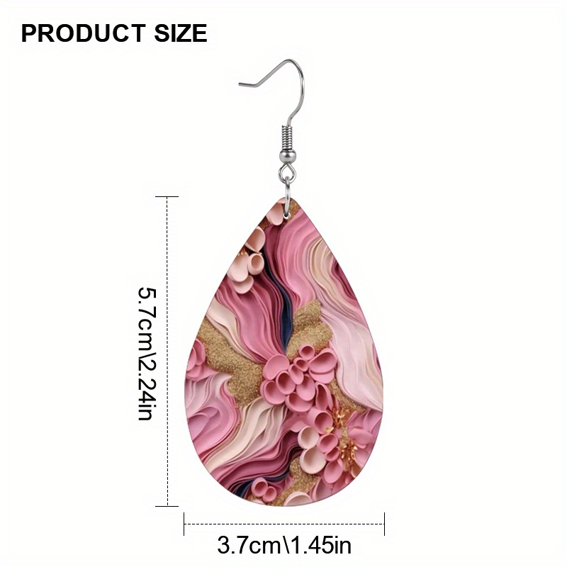 2-Pair Chrysanthemum Flower Embossed Earring Set